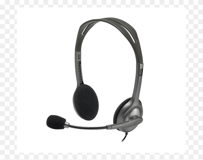 701x602 Logitech H111 Stereo Headset Headset With Microphone With Noise Cancellation, Headphones, Electronics HD PNG Download