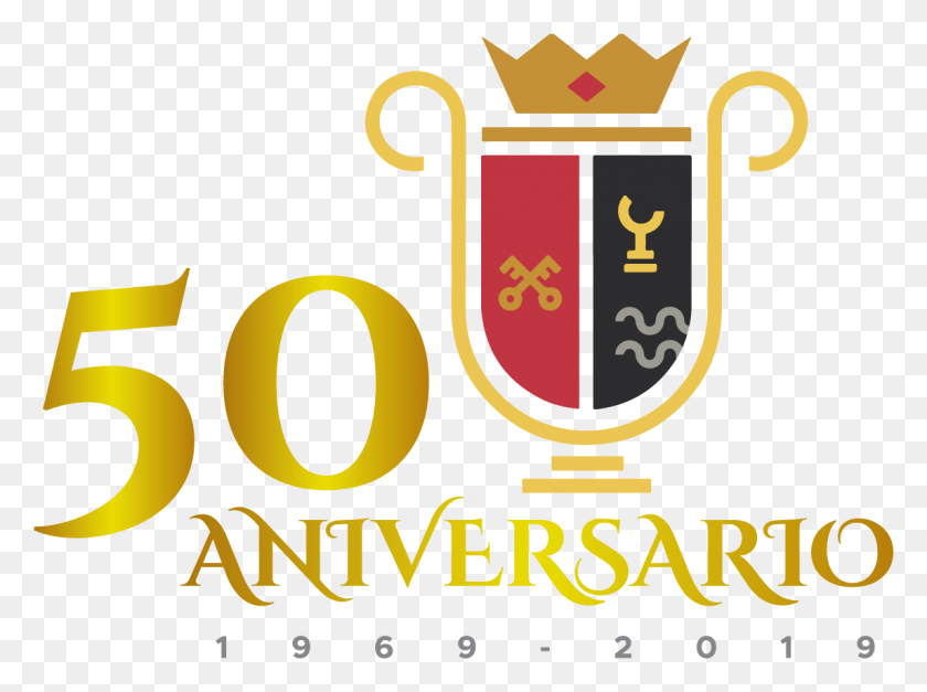 1145x833 Logo 50 Aniversario, Trofeo, Texto, Oro Hd Png