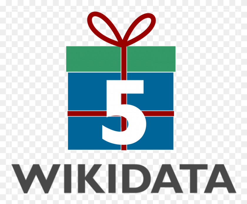 819x665 Logo 5th Wikidata Birthday Wikidata, Number, Symbol, Text HD PNG Download
