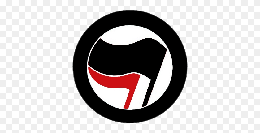 373x370 Descargar Png Logotipo De Acción Antifascista Antifa Acción Anti Fascista, Etiqueta, Texto, Símbolo Hd Png