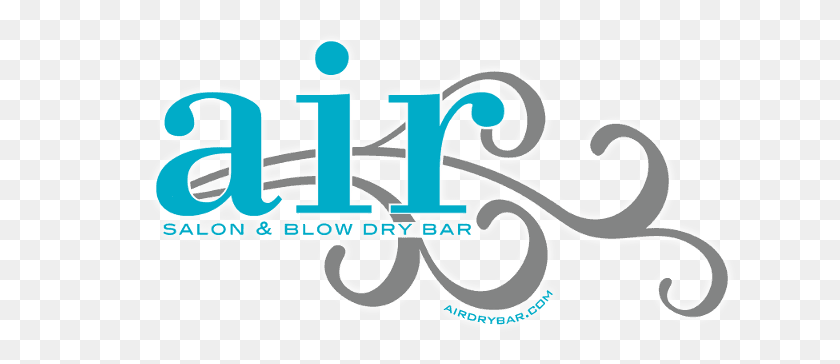 636x304 Logo Air Blow Dry Bar And Salon, Text, Symbol, Trademark HD PNG Download