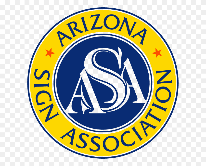 618x617 Logo Arizona Sign Association Logo, Symbol, Trademark, Text HD PNG Download