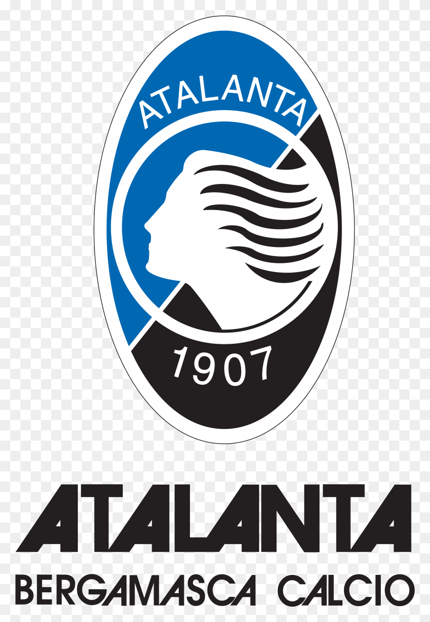 3810x5639 Логотип Atalanta Con Scritta Smmdayit Atalanta, Плакат, Реклама, Символ Hd Png Скачать
