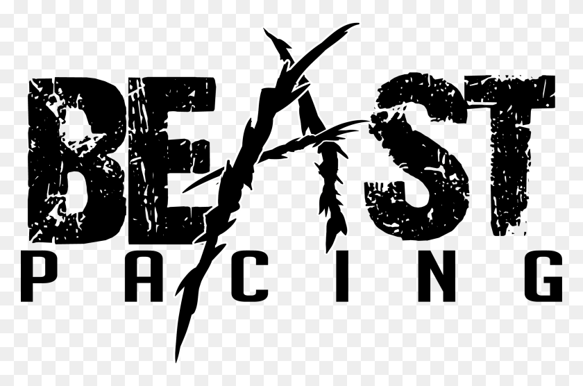 2286x1455 Descargar Png Logo Beast Pacing2 White Beast Logo, Texto, Stencil Hd Png