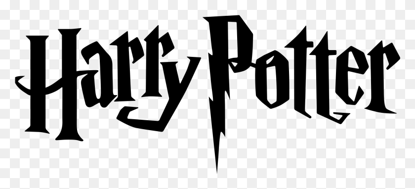 1969x815 Logo Black Harry Potter In Font, Gray, World Of Warcraft HD PNG Download