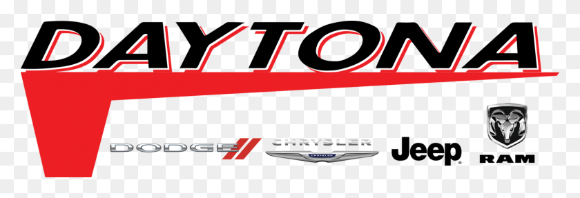 1600x466 Logo Brand Banner Text Image With Transparent Daytona Dodge Logo, Symbol, Word, Outdoors Descargar Hd Png