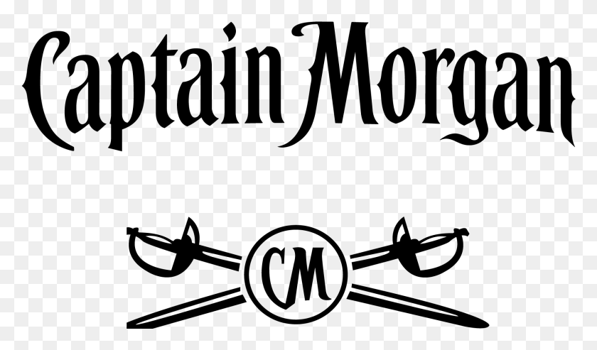 1813x1007 Descargar Png Logotipo De La Marca Capitán Morgan Texto Negro Imagen Hélice, Gris, World Of Warcraft Hd Png