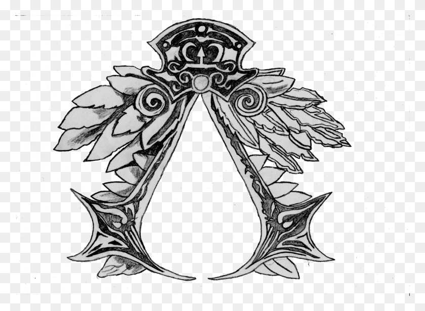 1280x912 Логотип Nemesiszanna Logo Assassins Creed, Doodle Hd Png Скачать
