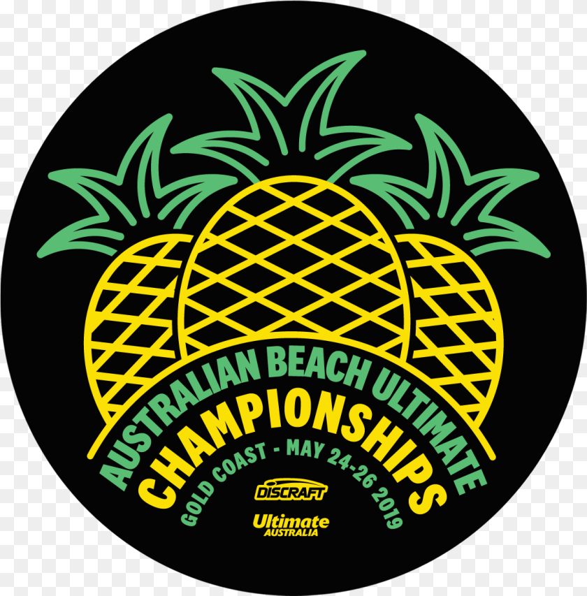 Logo Circle Black Abuc Label, Food, Fruit, Pineapple, Plant Sticker PNG