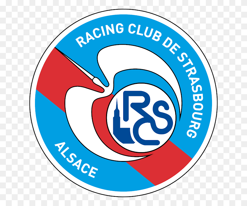 640x640 Descargar Png Logo Club De Strasbourg France Football Svg Racing Club De Strasbourg, Etiqueta, Texto, Símbolo Hd Png