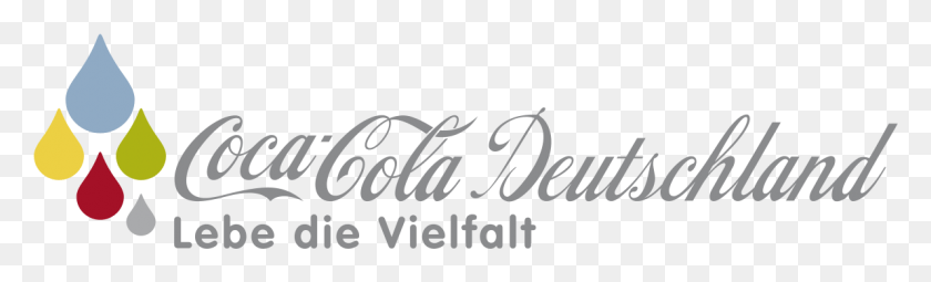 1191x299 Descargar Png Logo Coca Cola Deutschland Mit Claim Coca Cola, Texto, Caligrafía, Escritura A Mano Hd Png