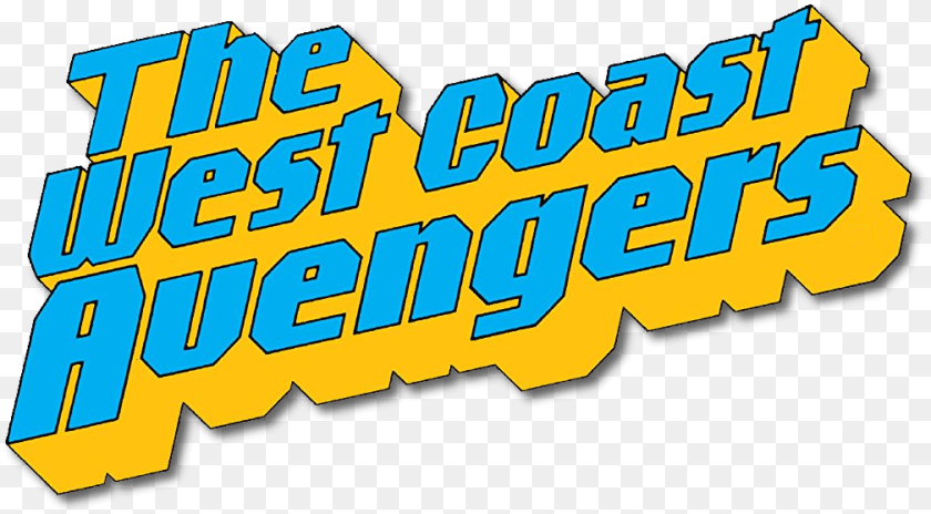 Logo Comics West Coast Avengers Logo, Text, Animal, Fish, Sea Life PNG