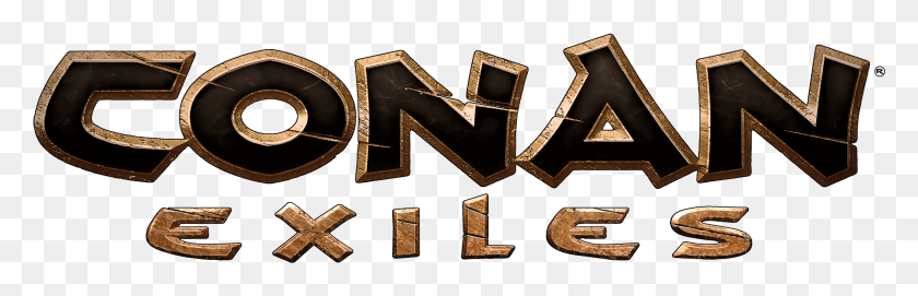 2228x605 Logo Conan Exiles Logo, Text, Alphabet, Accessories HD PNG Download