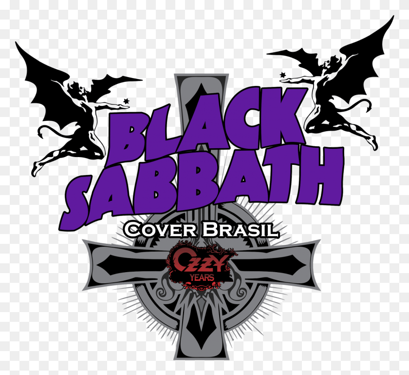 1515x1379 Logo Da Banda Black Sabbath Cover Brasil Black Sabbath Logo, Poster, Advertisement, Pirate HD PNG Download