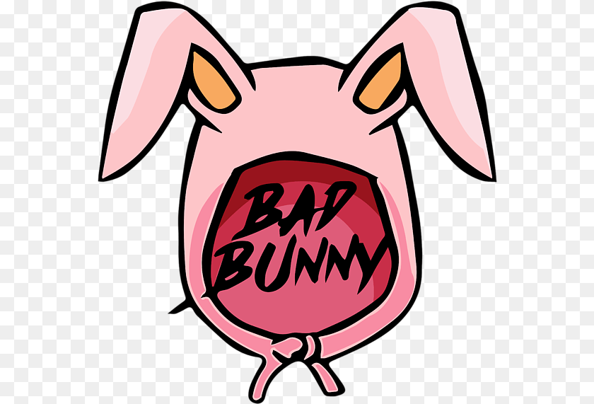 Logo De Bad Bunny, Animal, Fish, Mammal, Pig Sticker PNG