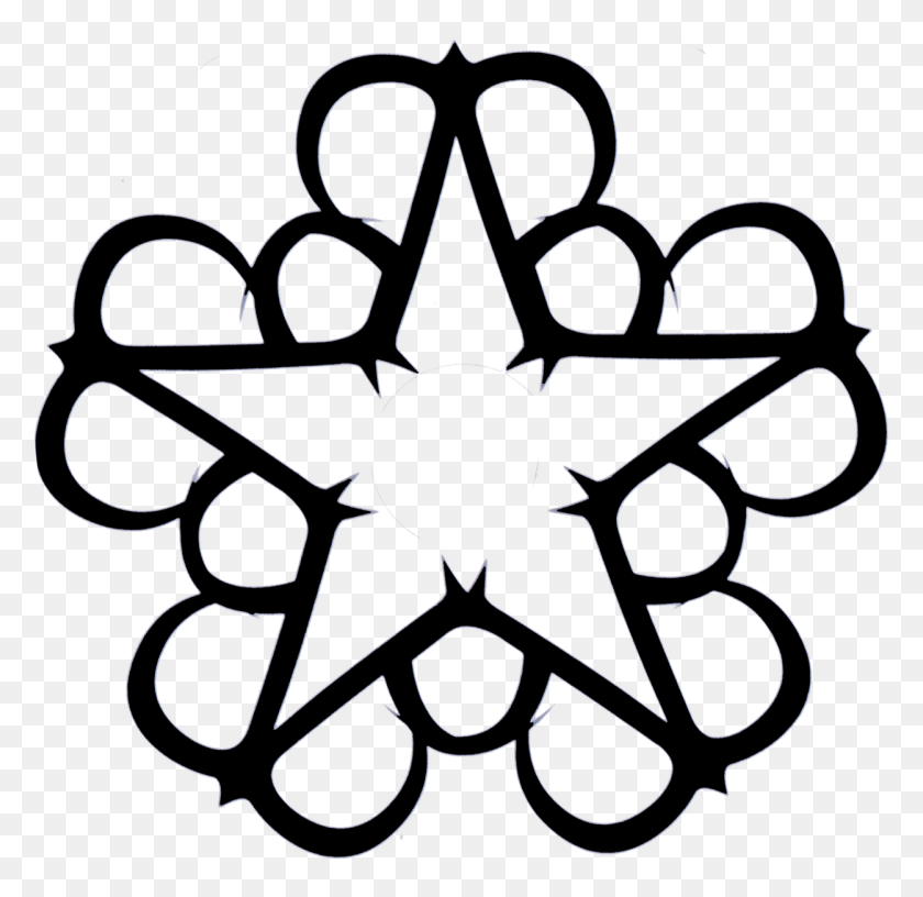 1250x1213 Логотип De Black Veil Brides, Символ, Символ Звезды, Эмблема Hd Png Скачать