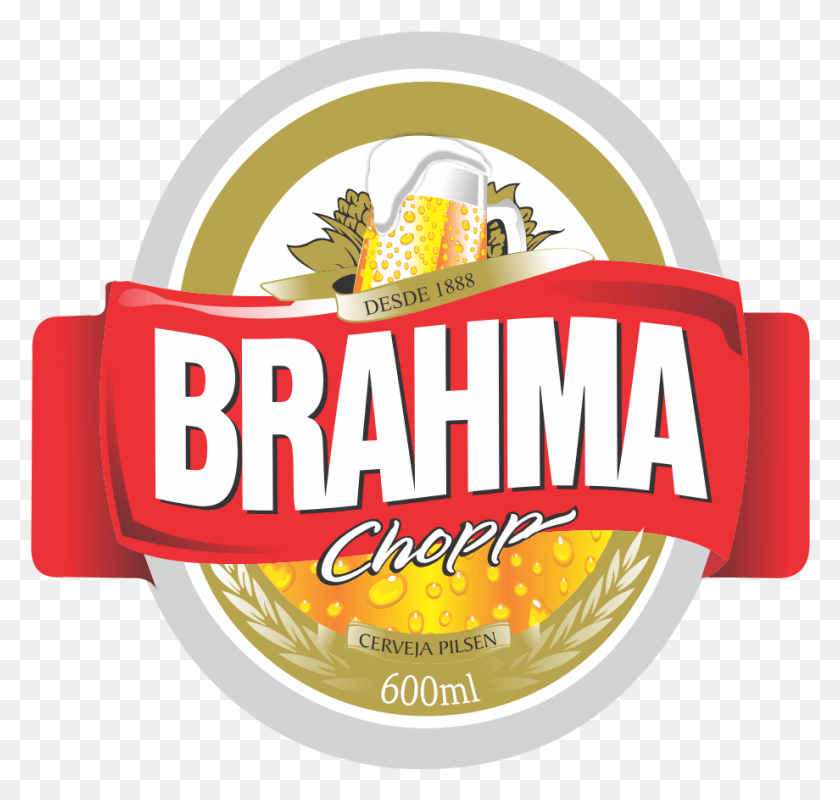 920x873 Логотип De Cerveza Brahma, Этикетка, Текст, Кетчуп Hd Png Скачать