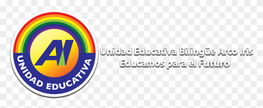 977x359 Logo De La Unidad Educativa Bilinge Arco Iris Unidad Educativa Arco Iris, Símbolo, Marca Registrada Hd Png