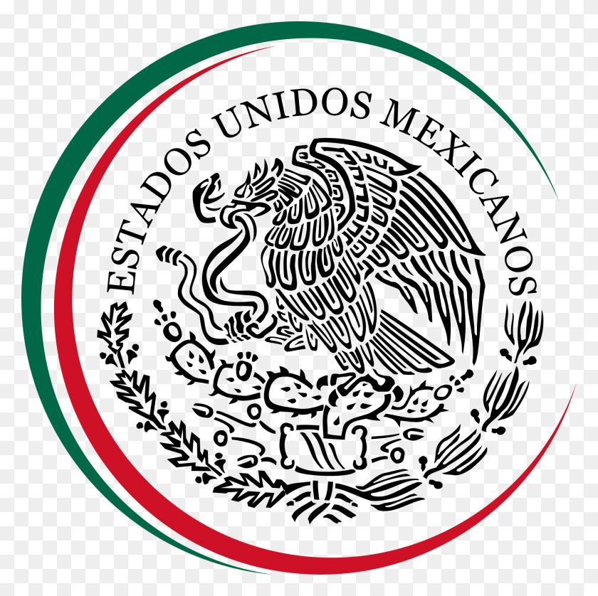 2000x1996 Logo De Mexico Coat Of Arms Of Mexico, Moon, Outer Space, Night HD PNG Download
