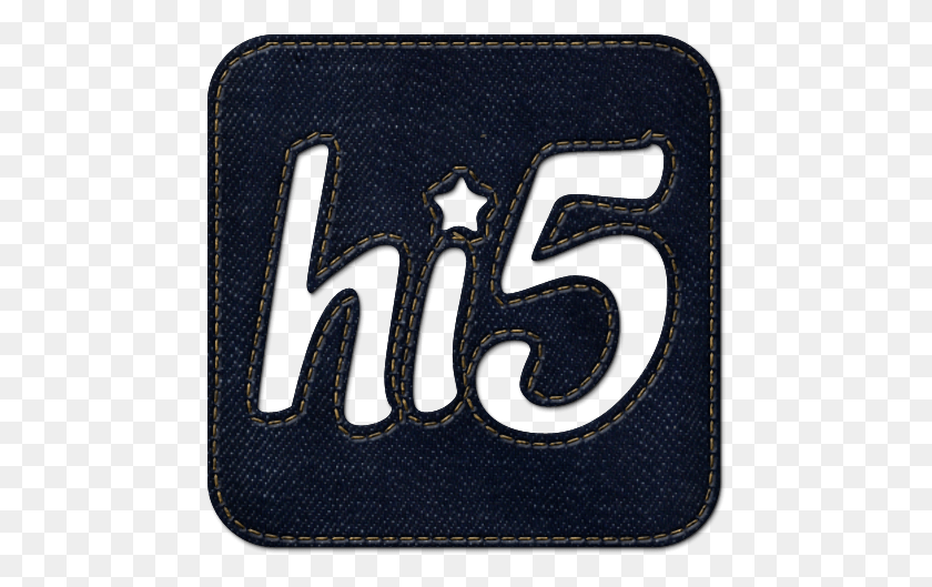 469x469 Логотип Джинсовая Квадратная Джинсовая Социальная Привет Иконка, Текст, Алфавит, Номер Hd Png Скачать