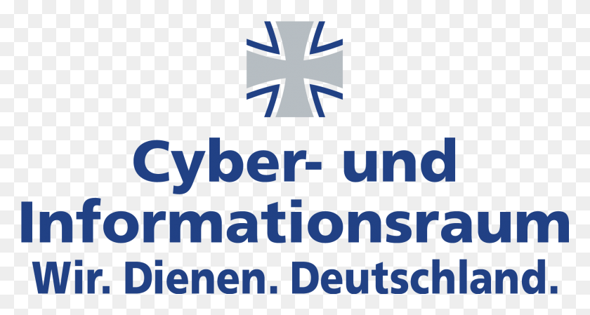 1758x878 Descargar Png Logo Des Cyber ​​Und Informationsraum Bundeswehr, Símbolo, Texto, Word Hd Png