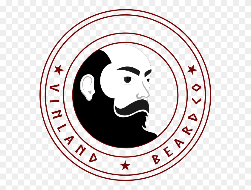 575x575 Дизайн Логотипа Dq Design For Vinland Beard Co Circle, Этикетка, Текст, Наклейка, Hd Png Скачать