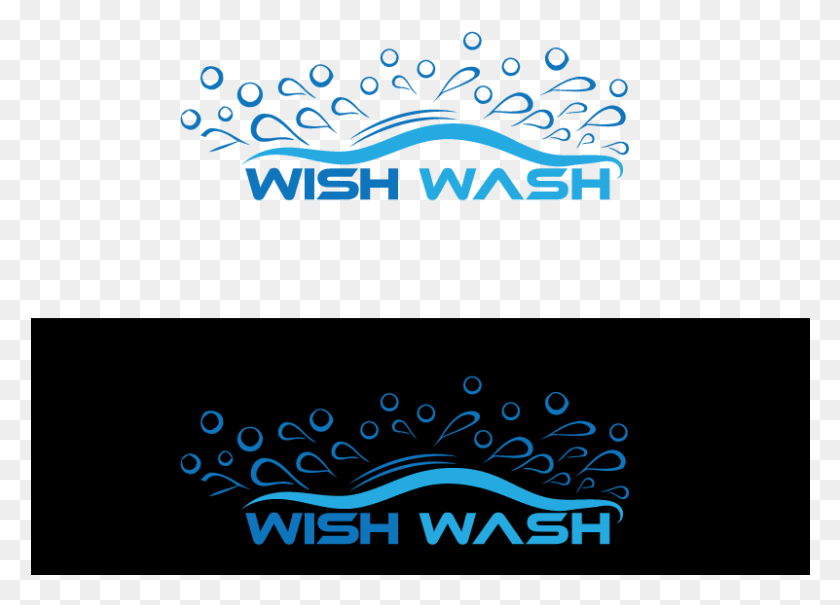 801x560 Logo Design By Imkamrulh For Wish Wash Graphic Design, Text, Poster, Advertisement HD PNG Download