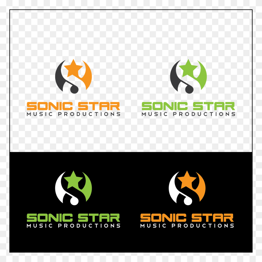 1500x1500 Logo Design By Iqbalkabir For Sonic Star Music Productions Graphic Design, Text, Symbol, First Aid HD PNG Download