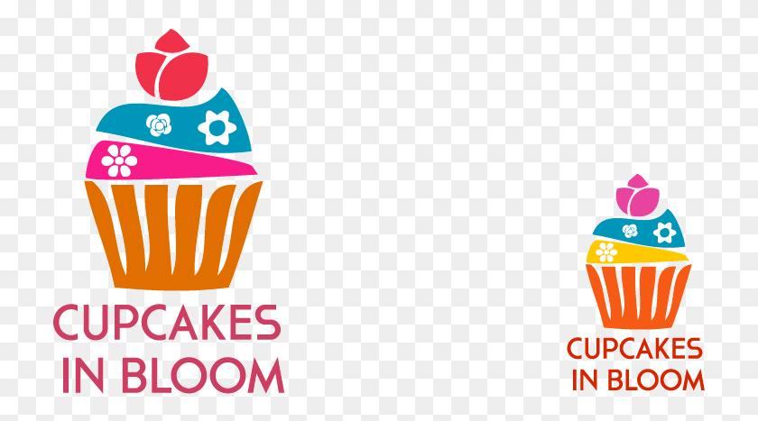 723x407 Logo Design By Lana For Cupcakes In Bloom Cupcake, Text, Poster, Advertisement HD PNG Download