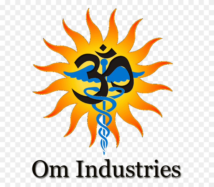 591x677 Logo Design By Mpaul730 For Om Industries Sun Design For Pooja Room, Symbol, Logo, Trademark HD PNG Download