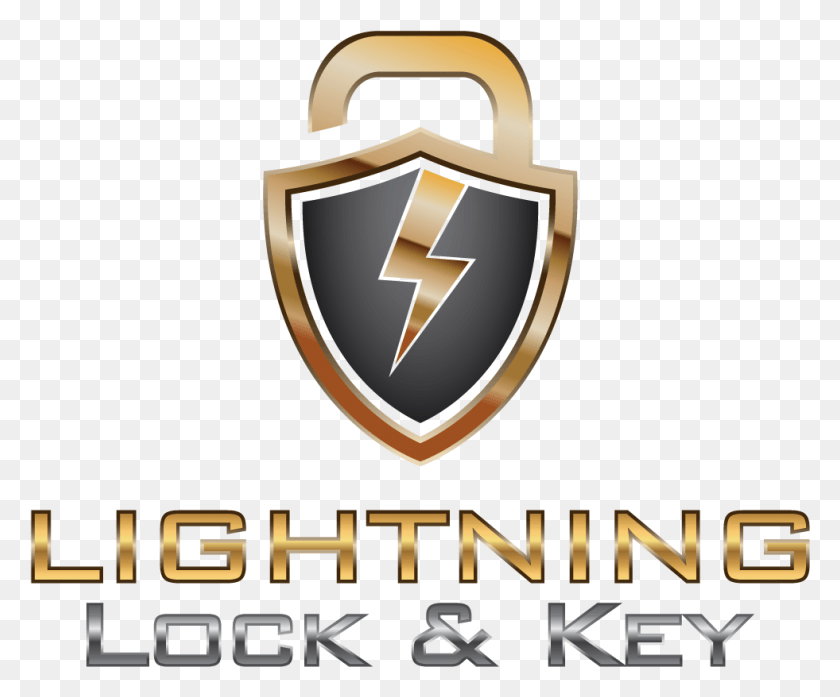 981x802 Logo Design By Nadisenyo For Lightning Lock Amp Key Emblem, Armor, Symbol, Shield HD PNG Download