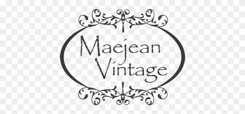 431x333 Logo Design By Saulogchito For Maejean Vintage Mamasushi, Text, Stencil, Label HD PNG Download