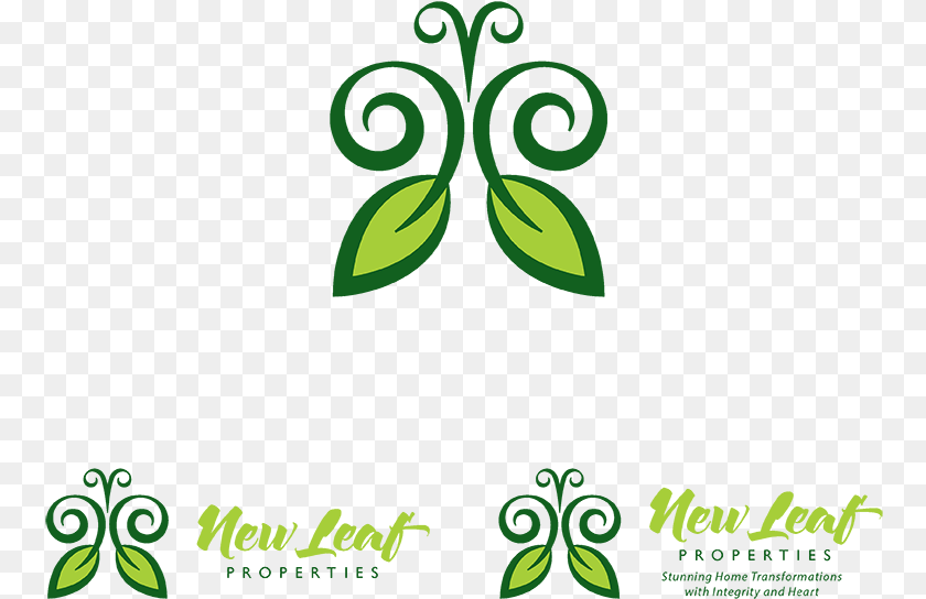 761x544 Logo Design By Saulogchito For New Leaf Properties Leaf, Art, Floral Design, Graphics, Green Transparent PNG