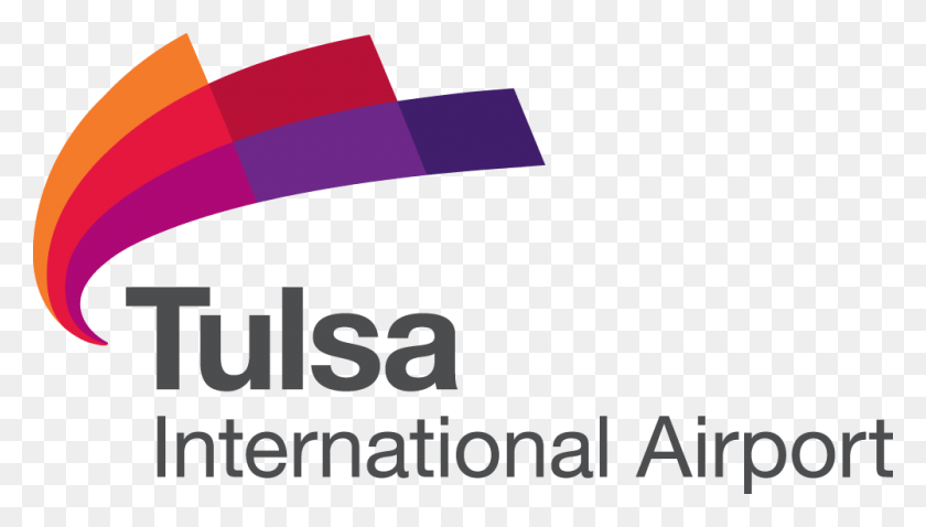 1000x537 Descargar Png Diseño De Logotipo Tulsa Aeropuerto Internacional De Tulsa Logotipo Del Aeropuerto Internacional De Tulsa, Texto, Gráficos Hd Png