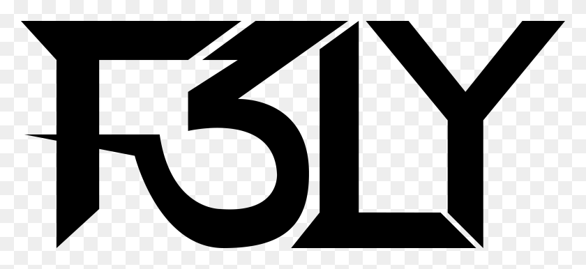 4518x1890 Logo F3ly Negro, Number, Symbol, Text HD PNG Download