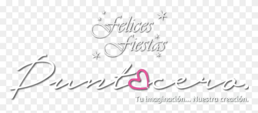 949x375 Logo Felices Fiestas Punto Cero Trans White Smooth Calligraphy, Text, Handwriting, Alphabet HD PNG Download