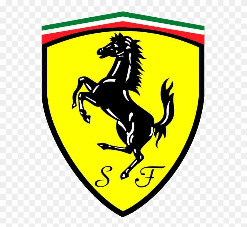 575x712 Logo Ferrari Ferrari Logo Transparent Background, Symbol, Poster, Advertisement HD PNG Download