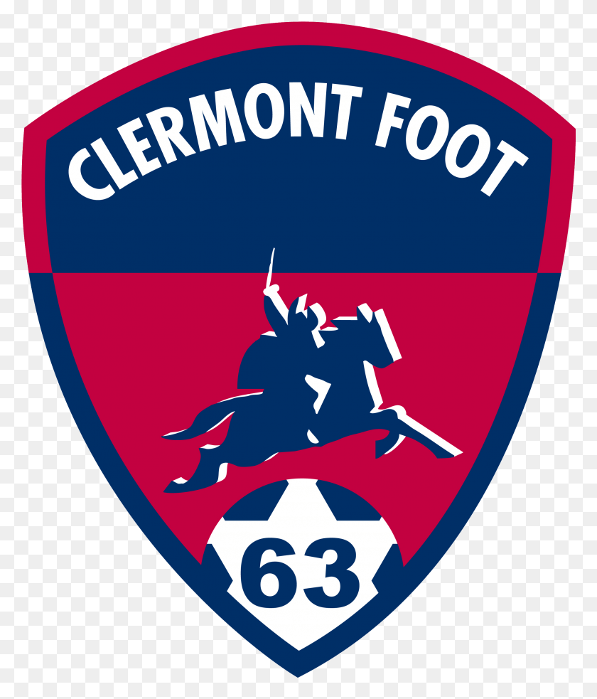 2447x2896 Descargar Png Logo Foot Clermont Foot Logo, Armadura, Símbolo, Marca Registrada Hd Png