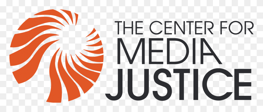 1344x517 Logo For Center For Media Justice Center For Media Justice Logo, Symbol, Trademark, Text HD PNG Download