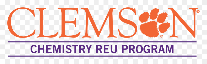 2350x602 Descargar Png Logo For The Chemistry Reu Programme Clemson Extension Logo, Word, Texto, Símbolo Hd Png
