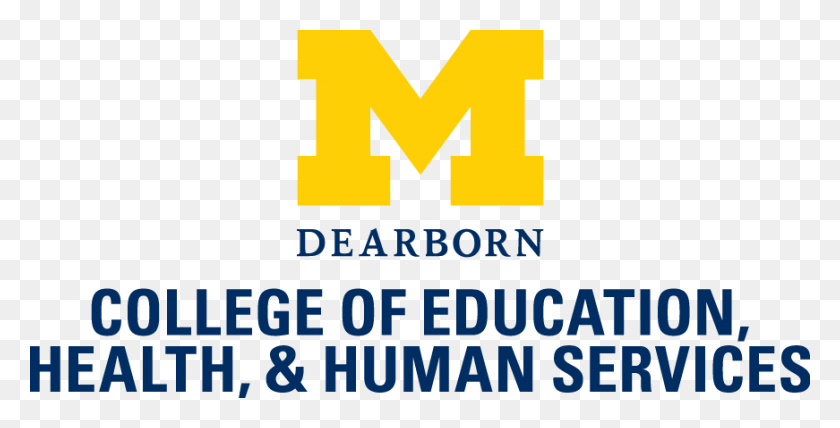 871x412 Логотип Колледжа Университета Мичигана Um Dearborn Cehhs Logo, Плакат, Реклама, Флаер Png Скачать