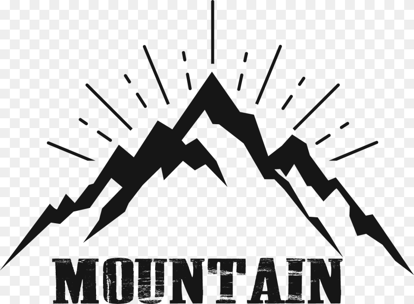 Logo Gunung Download, Stencil, Electronics, Hardware, Animal Sticker PNG