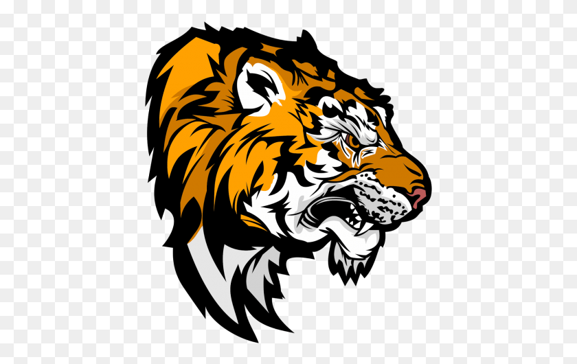 419x470 Logo Harimau Tiger Mascot, Wildlife, Mammal, Animal HD PNG Download