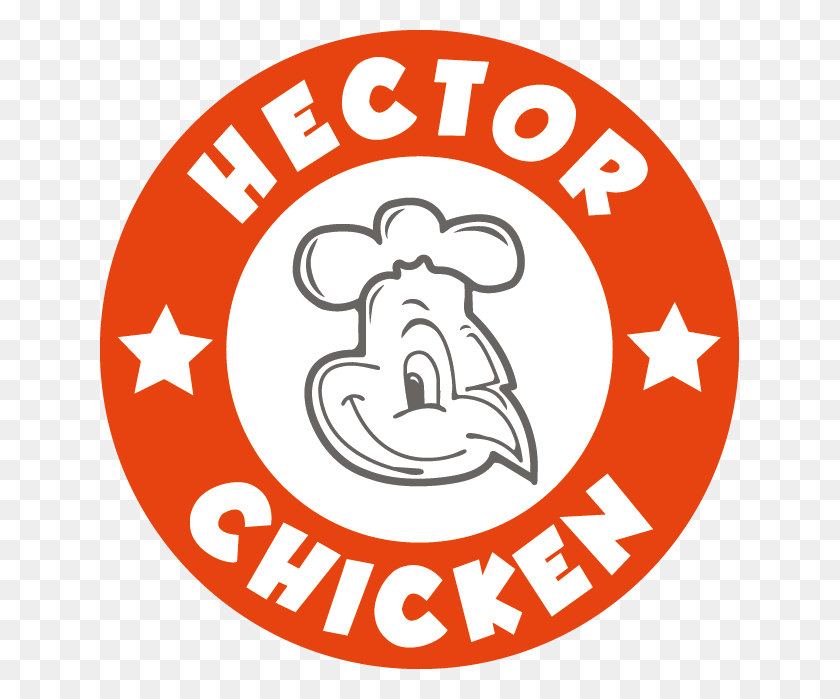 639x639 Descargar Png Logo Hectorchicken Rond Rouge Hector Chicken, Texto, Etiqueta, Símbolo Hd Png