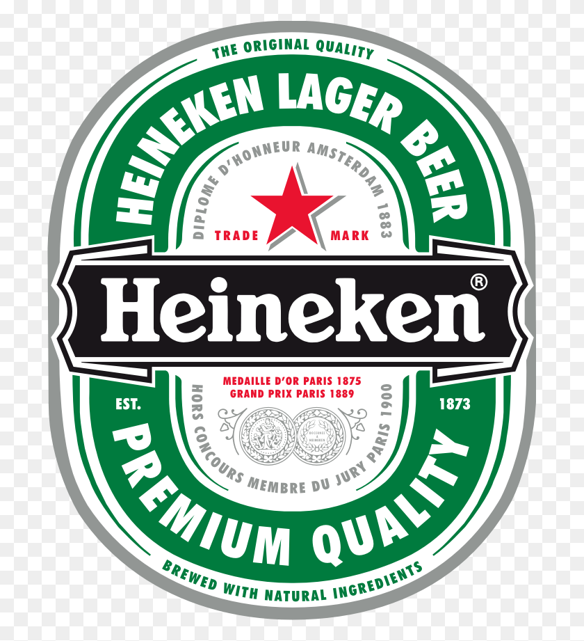 703x861 Logo Heineken Lambang Heineken Logo Cdr Heineken Heineken Logo, Label, Text, Beer HD PNG Download