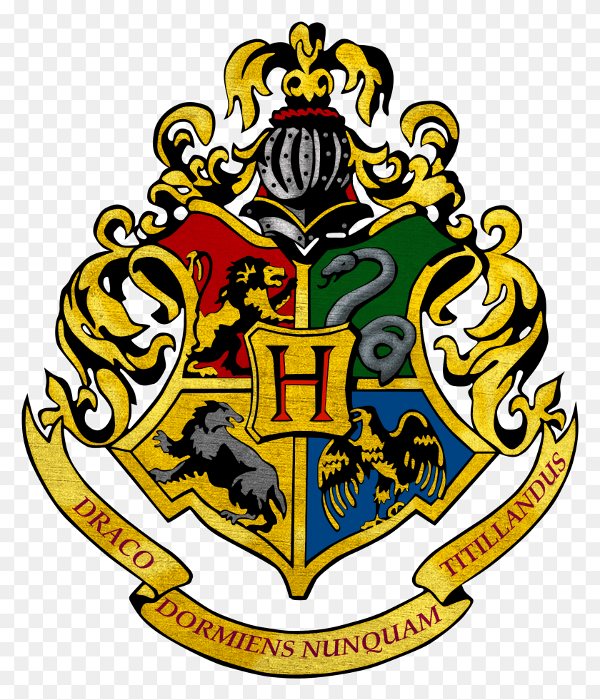 1935x2285 Логотип Хогвартс, Символ Дома Гарри Поттера, Эмблема, Товарный Знак, Текст Png Скачать