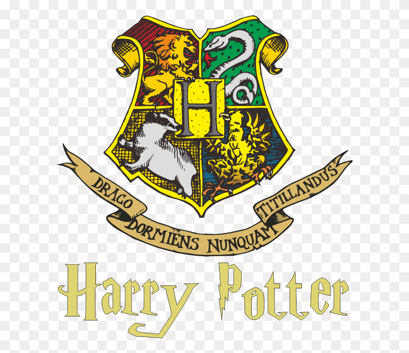 608x666 Logo Hogwarts Vector Free Just Clip High Resolution Hogwarts Logo, Symbol, Trademark, Poster HD PNG Download