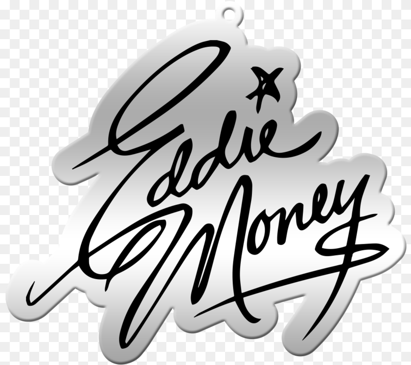 821x747 Logo Keychain Eddie Money Brand New Day, Handwriting, Text, Calligraphy, Ammunition PNG
