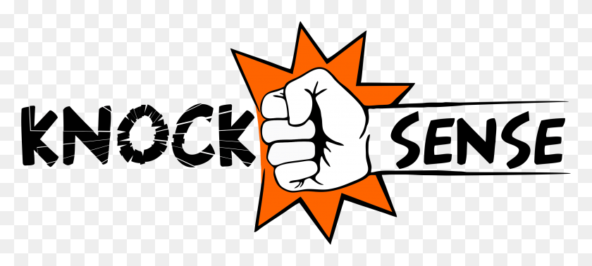 3050x1246 Logo Knocksense Logo, Hand, Fist HD PNG Download