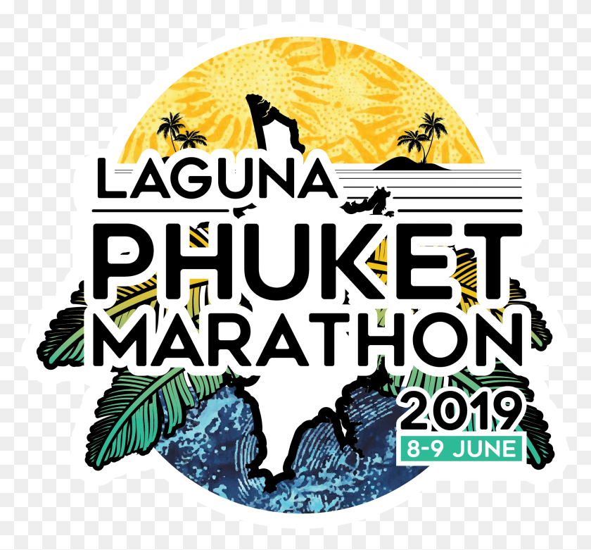 2471x2287 Logo Laguna Phuket Marathon 2019, Etiqueta, Texto, Papel Hd Png